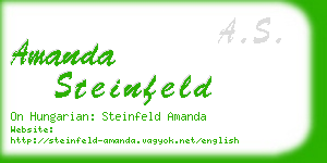 amanda steinfeld business card